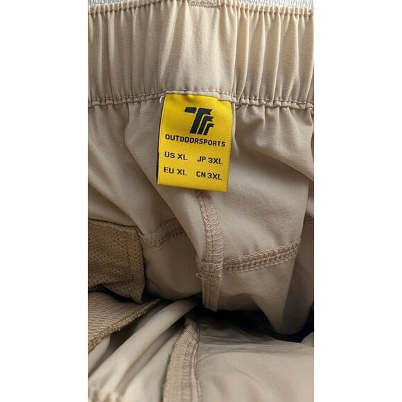 Trr Outdoor Sports Mens Nylon Hiking Pants Sz XL Camping Outdoors Zip Pockets - Picture 7 of 8